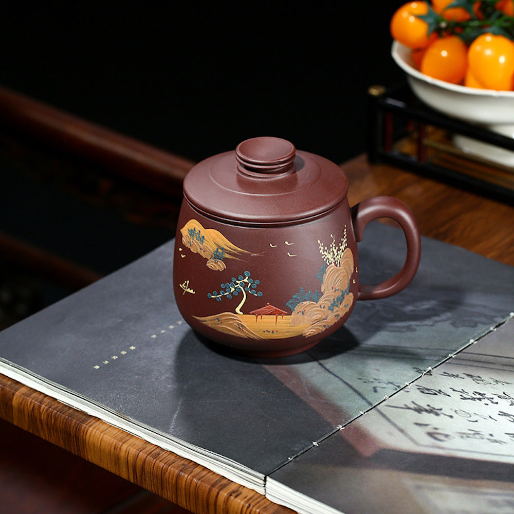 Handcrafted Zisha Mug – Yixing Clay for Tea & Coffee