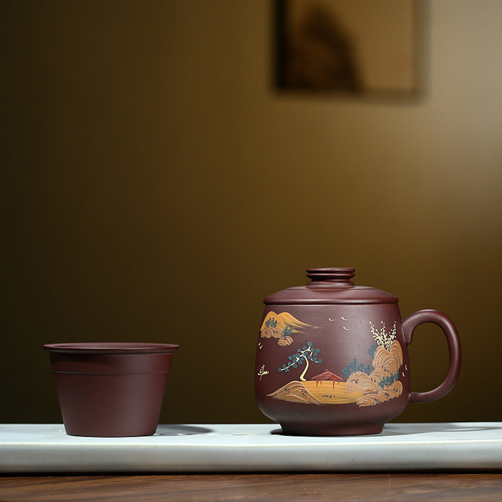 Handcrafted Zisha Mug – Yixing Clay for Tea & Coffee