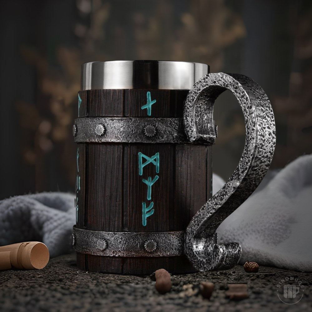 Viking Barrel Mug – 600ml of Warrior Strength