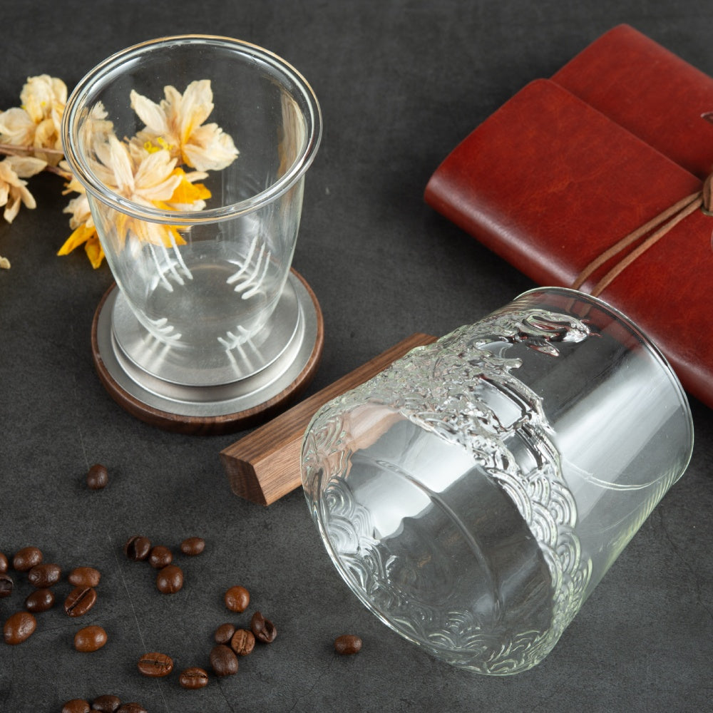 Goldfish Glass Coffee& Tea Mug – Elegant & Heat-Resistant