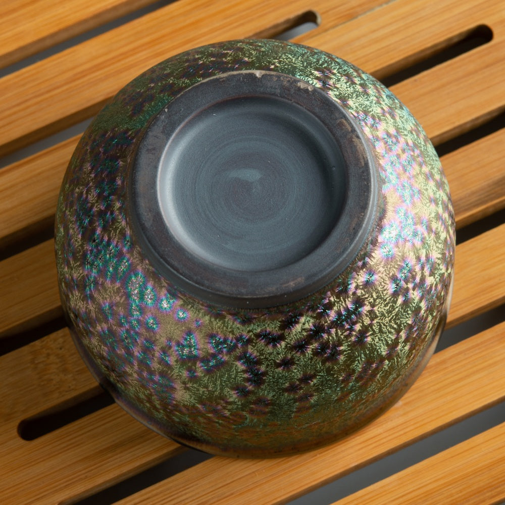 Rainbow Glaze Porcelain Cup – Inspired by Jian Zhan Craftsmanship