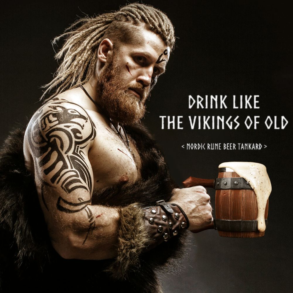 Viking Barrel Mug – 600ml of Warrior Strength