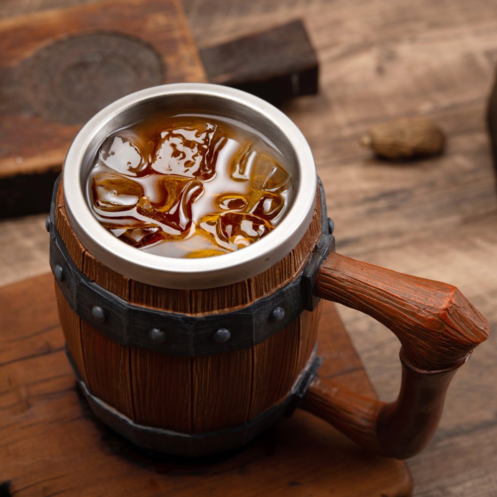 Viking Barrel Mug – 600ml of Warrior Strength