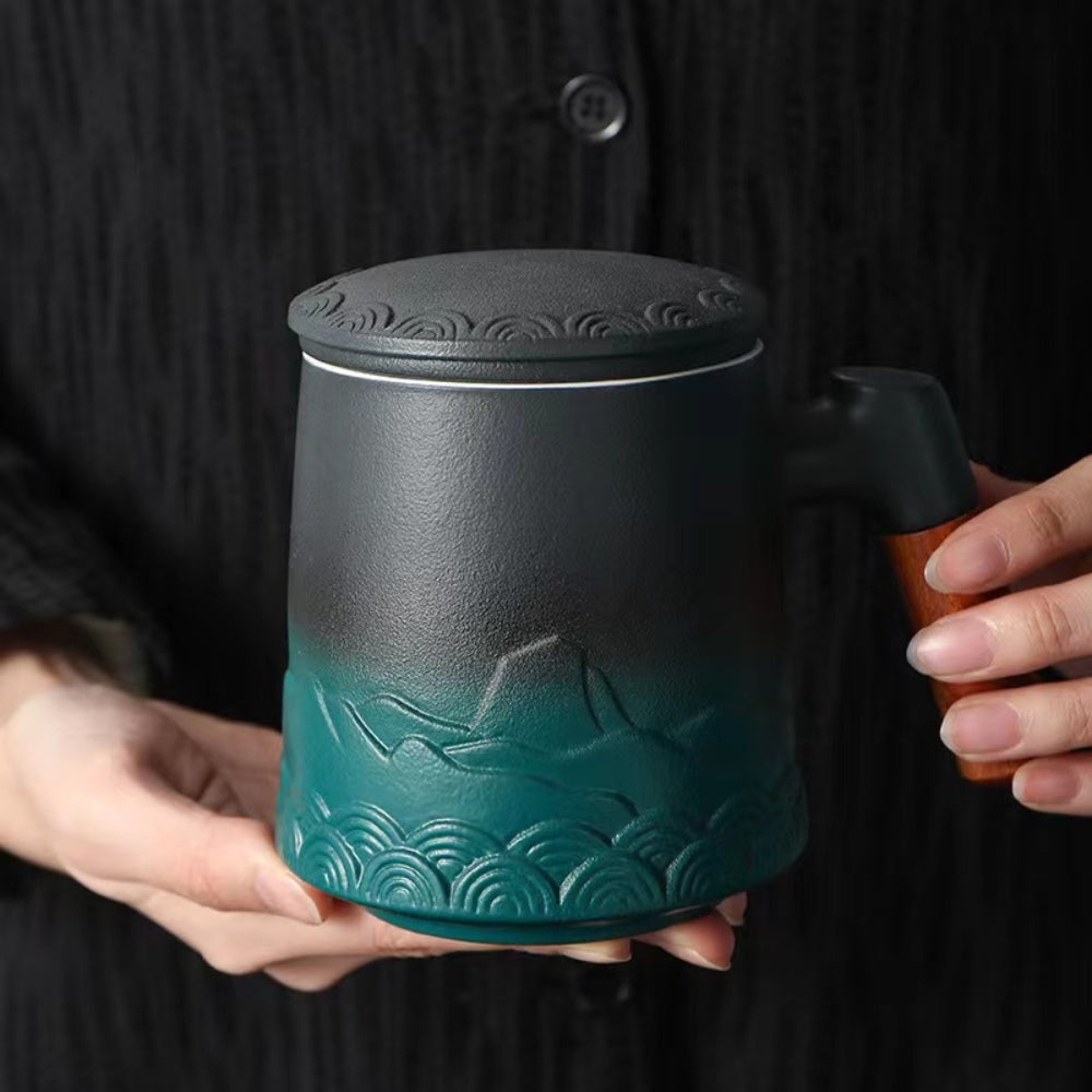 500ml Ceramic Mug – Inspired by Nature’s Majesty