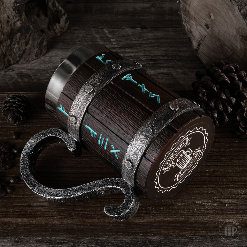 Viking Barrel Mug – 600ml of Warrior Strength