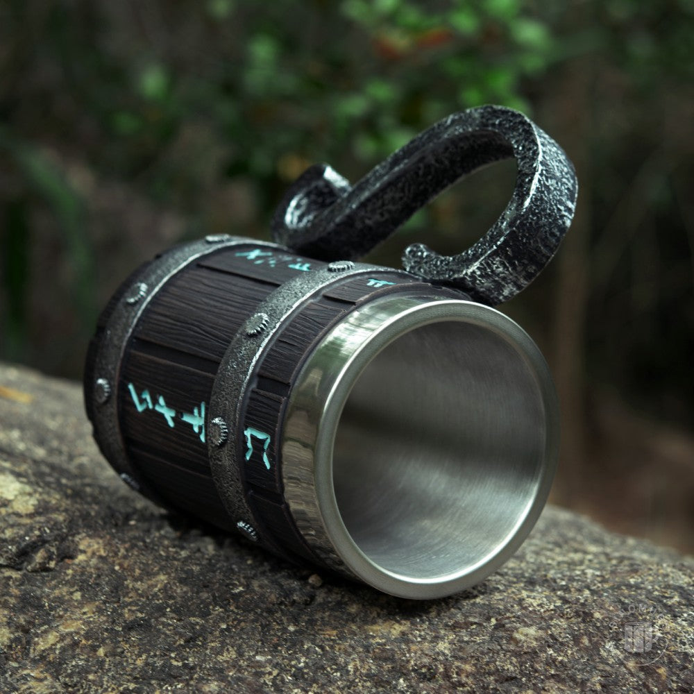 Viking Barrel Mug – 600ml of Warrior Strength