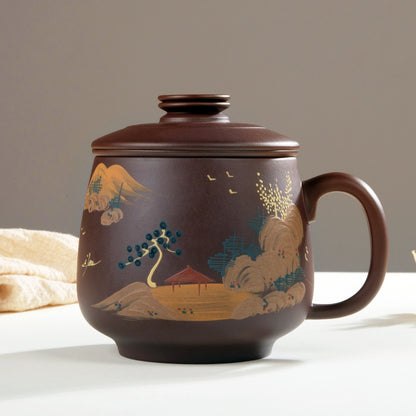 470ml Yixing Zisha Purple Clay Coffee & Tea Mug