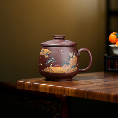 Handcrafted Zisha Mug – Yixing Clay for Tea & Coffee