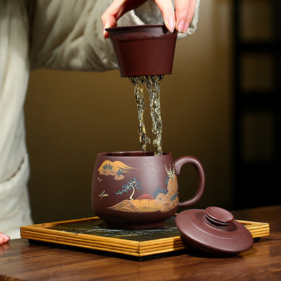 Handcrafted Zisha Mug – Yixing Clay for Tea & Coffee