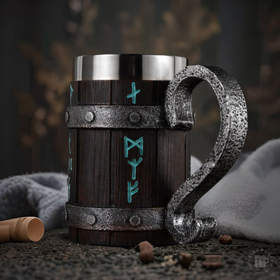Viking Barrel Mug – A Gift of Strength & Style