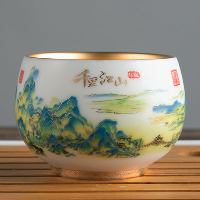 Royal Jian Zhan Tenmoku Tea Cup – Imperial Elegance