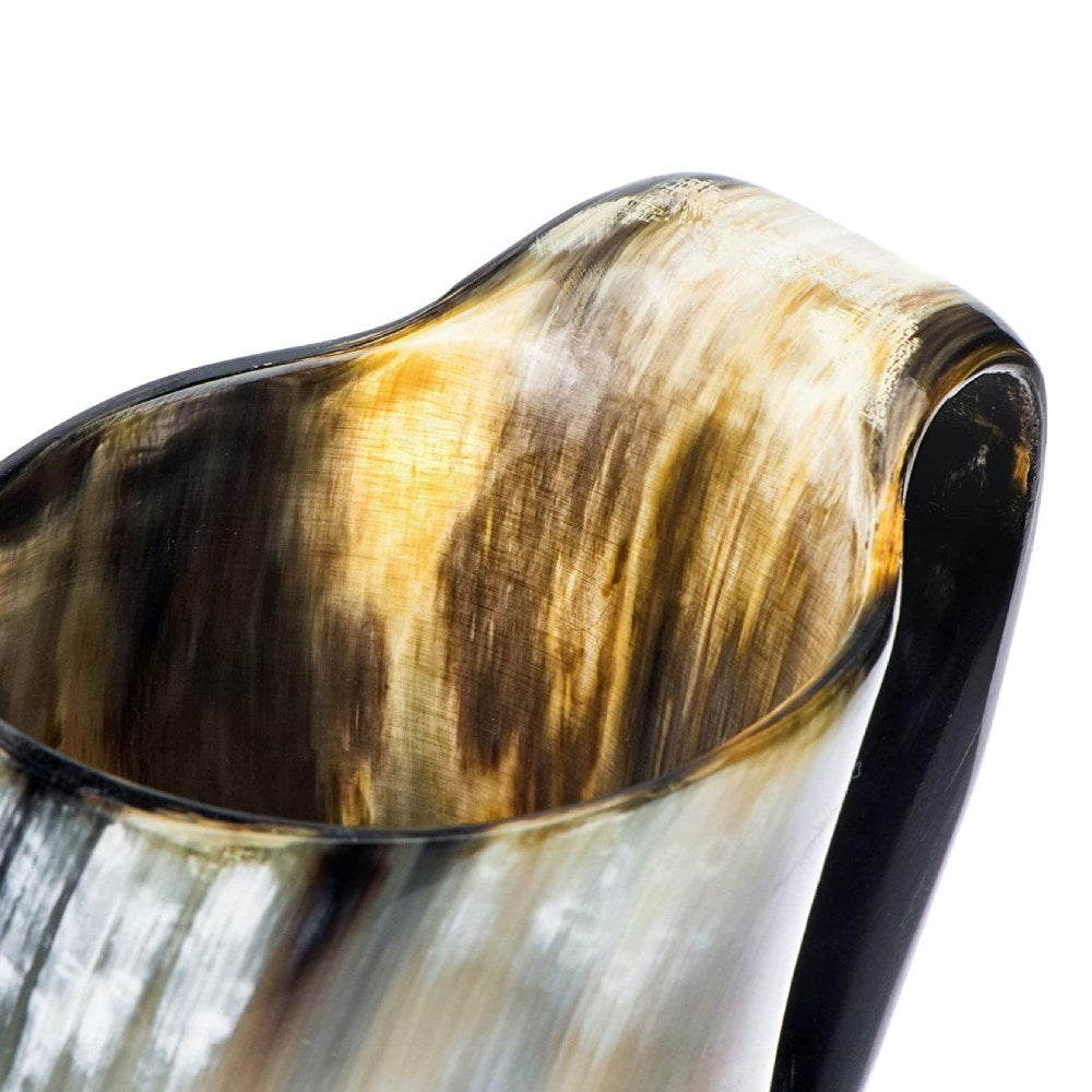 Viking Handcrafted Ox-Horn Mug