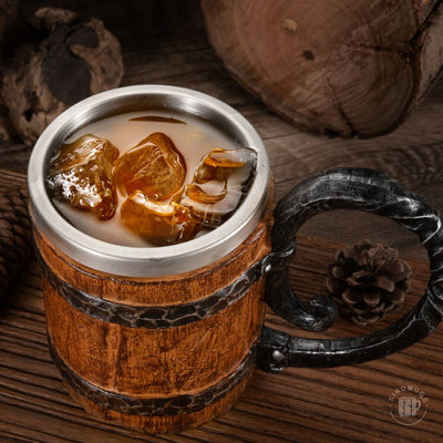 Viking Barrel Mug – A Gift of Strength & Style